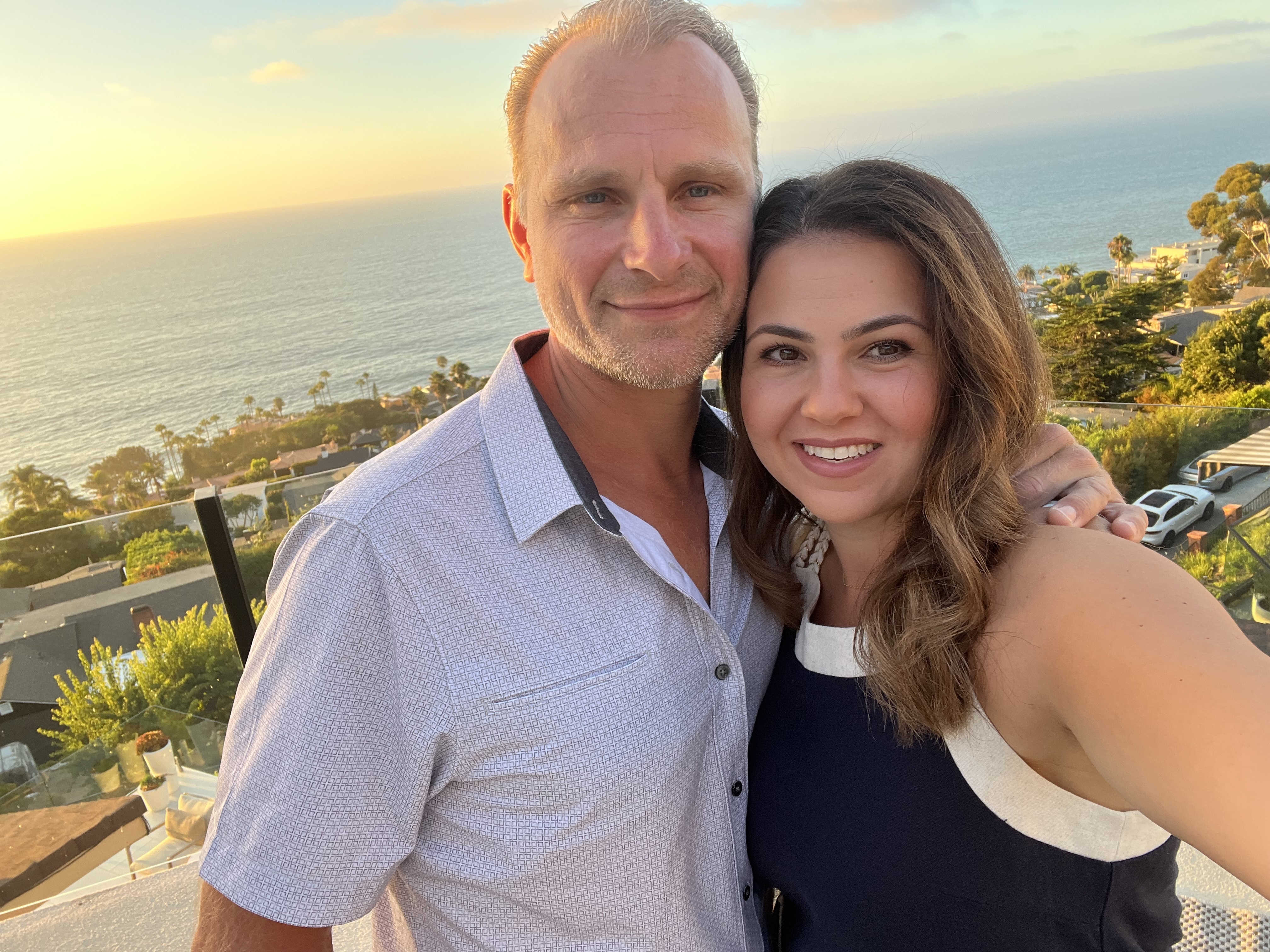 Roman Surovtsev and Samantha Surovtsev are seen in a photo from August 2024.